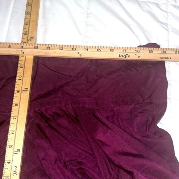 Handcrafted Indian Purple Cotton Dhoti Pants With Pleated Detailing - Picture 6 of 7